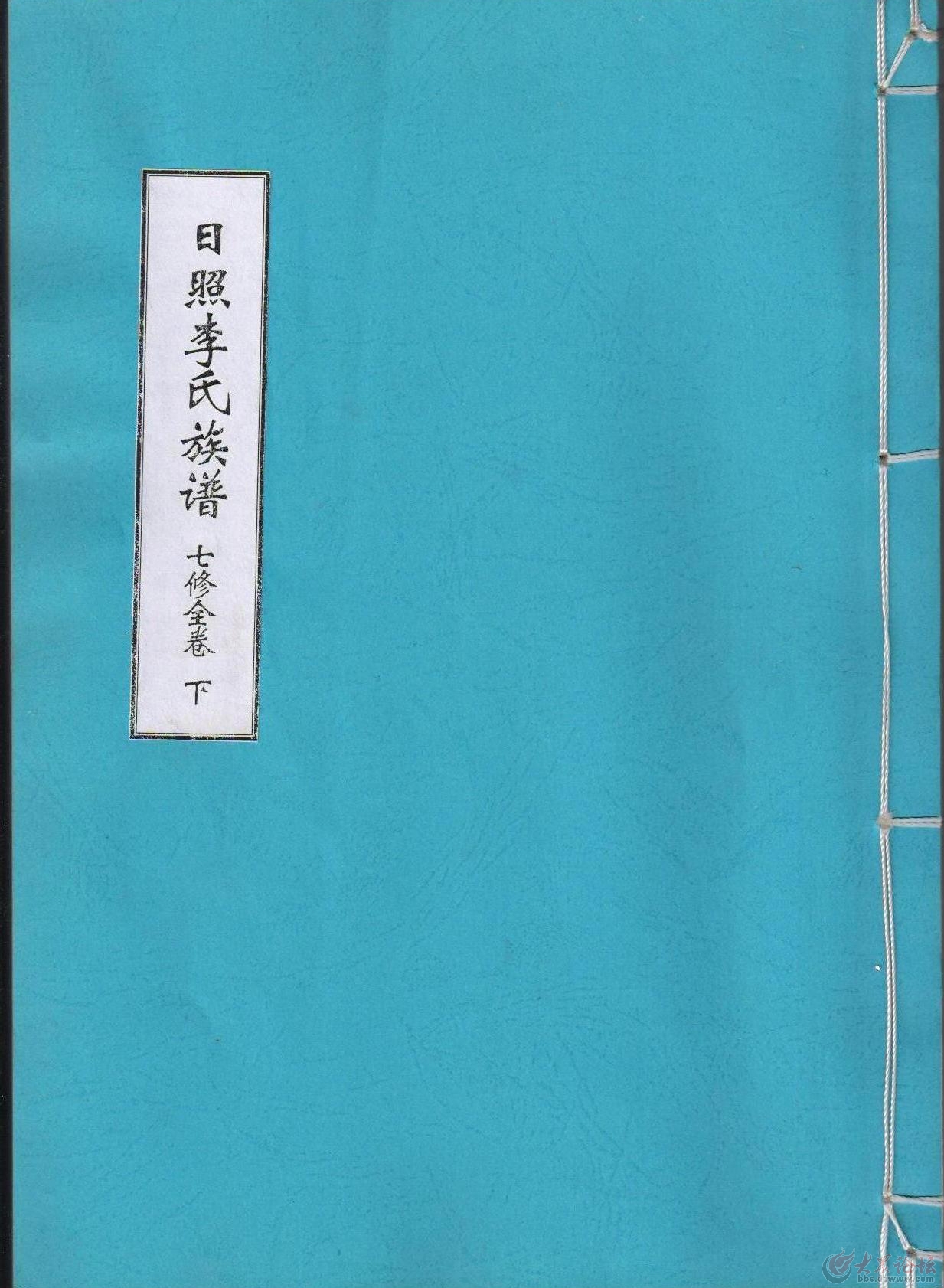 日照太平桥李氏族谱各支谱