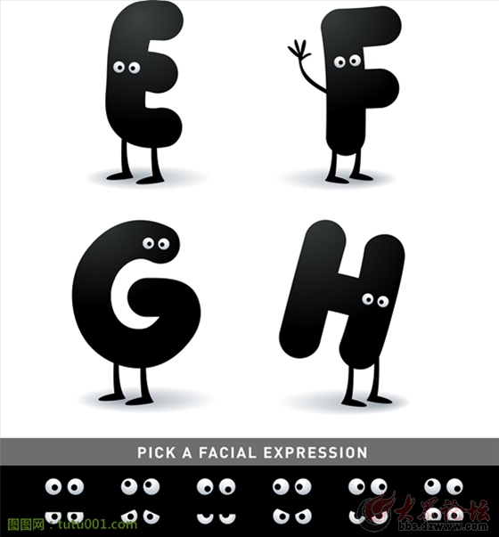 趣味字母创意设计图 原来字母可以这么好看呢?