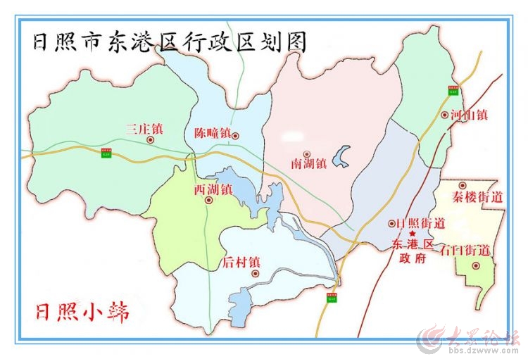 日照东港区行政区划图片